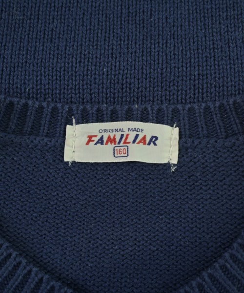 familiar（ファミリア）ニット 紺 サイズ:160(15T-16T) キッズ/2200683871265
