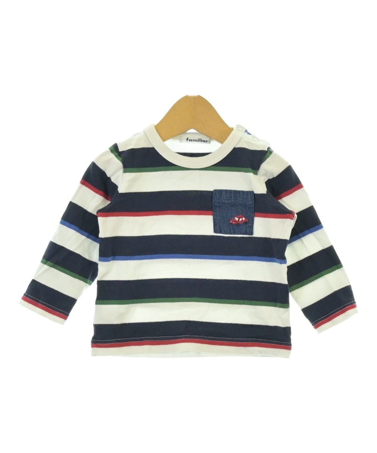 familiar 90cm 長袖カットソー3枚セット familiar（ファミリア）Tシャツ・カットソー 紺 サイズ:90(24M) キッズ