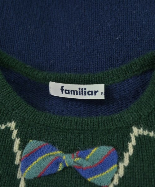 familiar（ファミリア）ニット 緑 サイズ:80(12M) キッズ/2200687220151