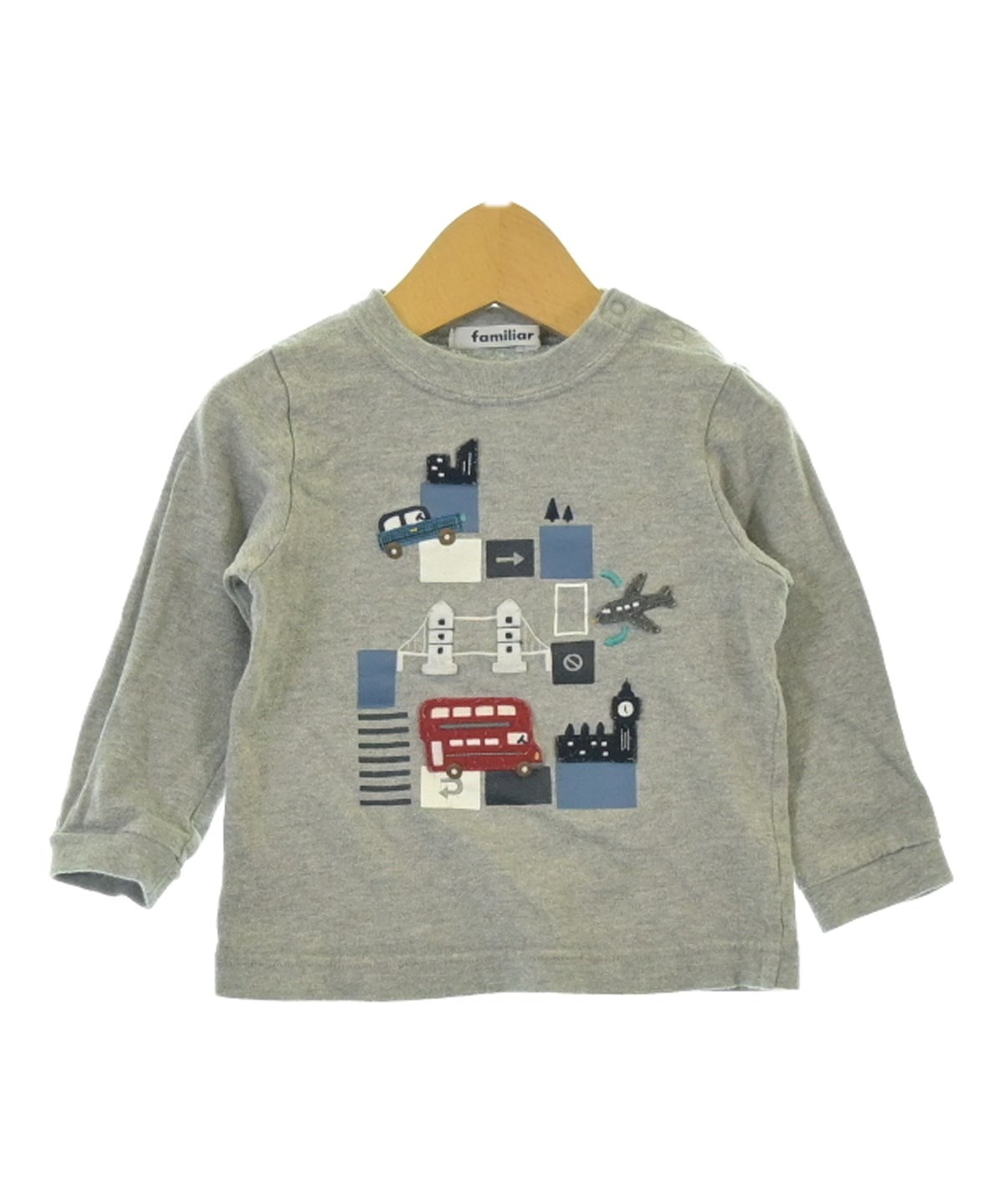familiar（ファミリア）Tシャツ・カットソー グレー サイズ:90(24M