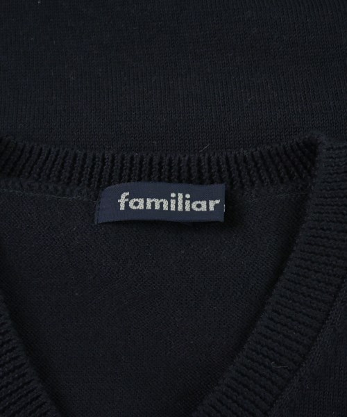 familiar（ファミリア）ニット 紺 サイズ:120(7T-8T) キッズ/2200684084077