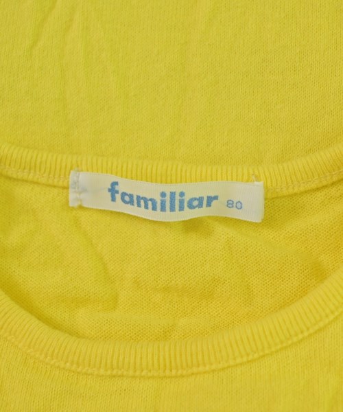 familiar（ファミリア）Tシャツ・カットソー 黄 サイズ:80(12M) キッズ/2200684259093