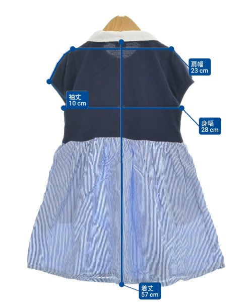 petit main（プティマイン）ワンピース（その他） 青 サイズ:110cm キッズ/2200639236186