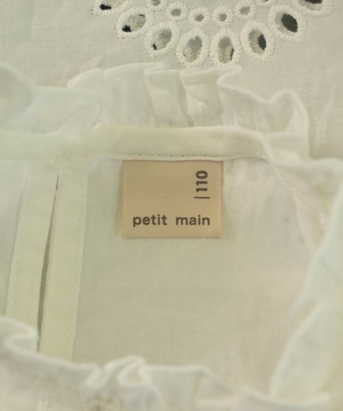 petit main（プティマイン）ワンピース（その他） 白 サイズ:110(5T-6T) キッズ/2200613126274