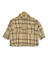 petit main（プティマイン）シャツ ベージュ サイズ:90(24M) キッズ/2200631328100