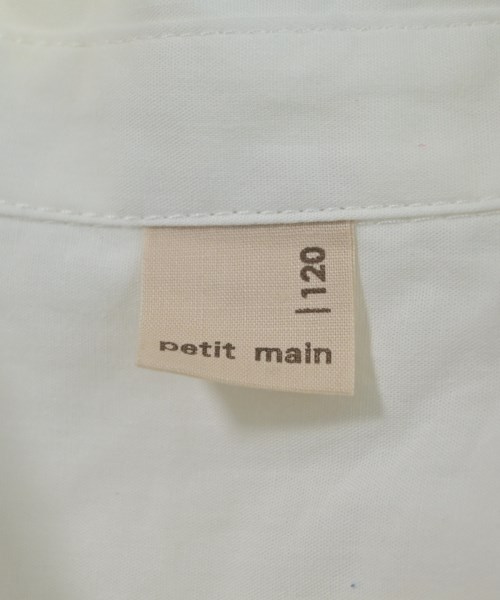 petit main（プティマイン）シャツ 白 サイズ:120(7T-8T) キッズ/2200613506038