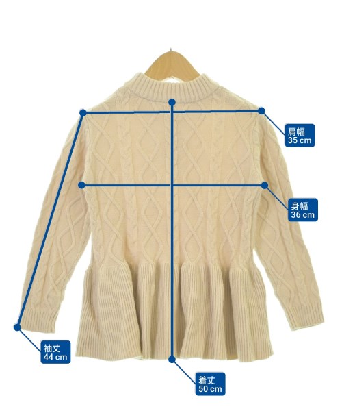 petit main（プティマイン）ニット ベージュ サイズ:L(130cm位) キッズ/2200673496010