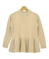 petit main（プティマイン）ニット ベージュ サイズ:L(130cm位) キッズ/2200673496010