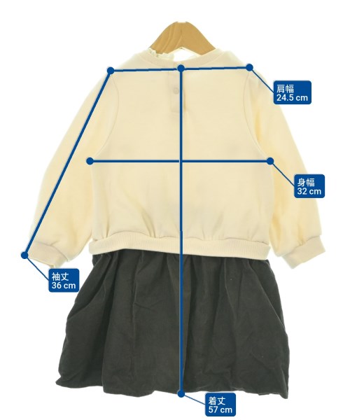 petit main（プティマイン）ワンピース（その他） ベージュ サイズ:100(3T-4T) キッズ/2200674732193