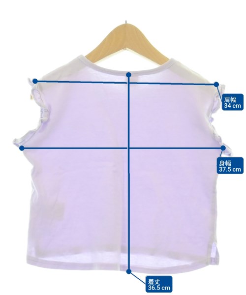 petit main（プティマイン）Tシャツ・カットソー 紫 サイズ:110(5T-6T) キッズ/2200714300108
