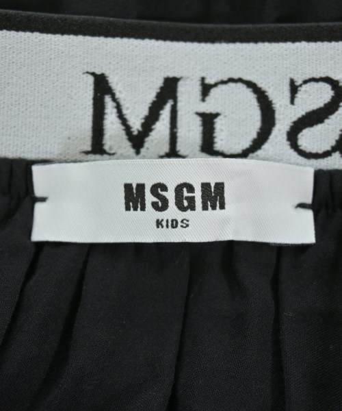 MSGM KIDS（エムエスジイエム　キッズ）スカート（その他） 黒 サイズ:8(130cm位) キッズ/2200643284111