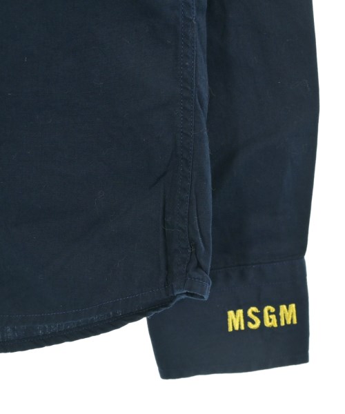 MSGM KIDS（エムエスジイエム　キッズ）シャツ 紺 サイズ:120(7T-8T) キッズ/2200630151037