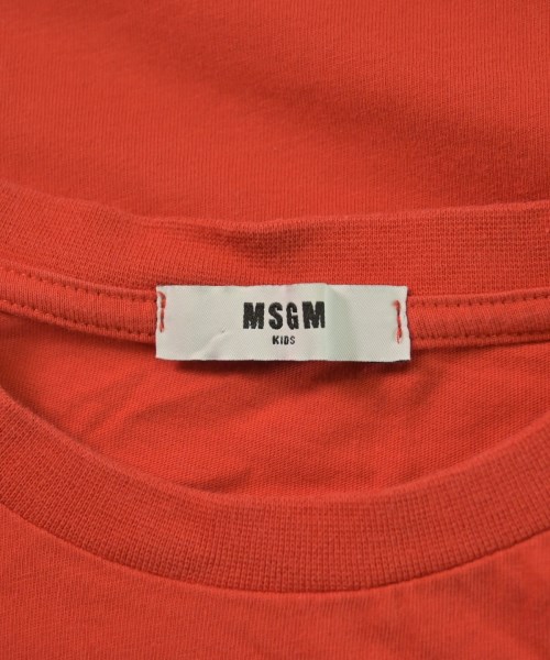 MSGM KIDS（エムエスジイエム　キッズ）Tシャツ・カットソー オレンジ サイズ:150(13T-14T) キッズ/2200613890052