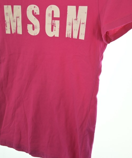 MSGM KIDS（エムエスジイエム　キッズ）Tシャツ・カットソー ピンク サイズ:140(11T-12T) キッズ/2200613890083
