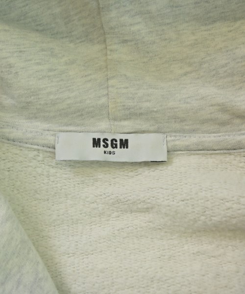MSGM KIDS（エムエスジイエム　キッズ）パーカー グレー サイズ:-(160cm位) キッズ/2200670895090