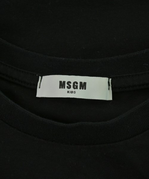 MSGM KIDS（エムエスジイエム　キッズ）Tシャツ・カットソー 黒 サイズ:130(9T-10T) キッズ/2200675344128