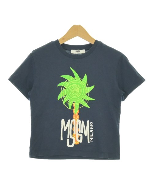 MSGM KIDS(エムエスジイエム　キッズ)Tシャツ・カットソー 紺 サイズ:100(3T-4T)/2200688108335