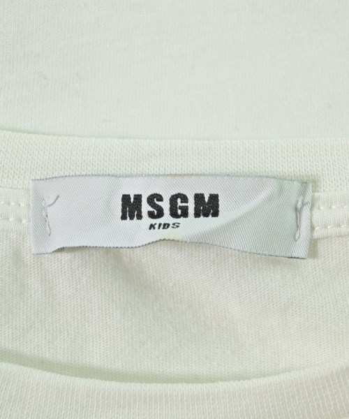 MSGM KIDS（エムエスジイエム　キッズ）Tシャツ・カットソー 白 サイズ:140(11T-12T) キッズ/2200709738220