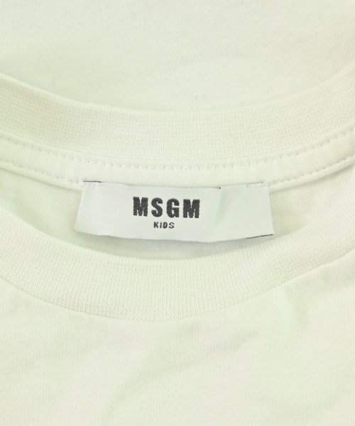MSGM KIDS（エムエスジイエム　キッズ）Tシャツ・カットソー 白 サイズ:100(3T-4T) キッズ/2200711910010