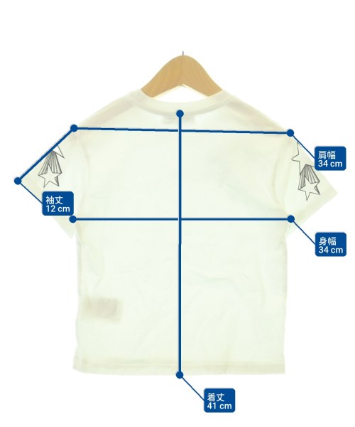 MSGM KIDS（エムエスジイエム　キッズ）Tシャツ・カットソー 白 サイズ:100(3T-4T) キッズ/2200711910010