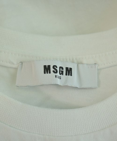 MSGM KIDS（エムエスジイエム　キッズ）Tシャツ・カットソー 白 サイズ:-(110cm位) キッズ/2200716897095