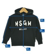 MSGM KIDS（エムエスジイエム　キッズ）パーカー 黒 サイズ:100(3T-4T) キッズ/2200688385026