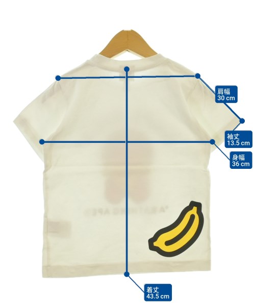 BAPE KIDS（ベイプキッズ）Tシャツ・カットソー 白 サイズ:110(5T-6T) キッズ/2200644464123