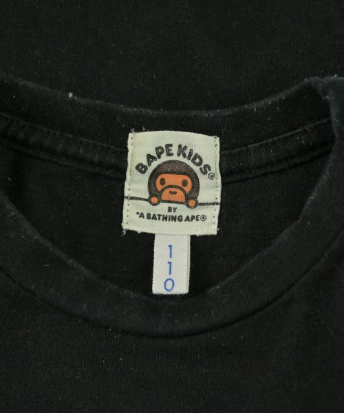 BAPE KIDS（ベイプキッズ）Tシャツ・カットソー 黒 サイズ:110(5T-6T) キッズ/2200709701101