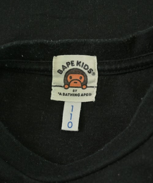 BAPE KIDS（ベイプキッズ）Tシャツ・カットソー 黒 サイズ:110(5T-6T) キッズ/2200709701118