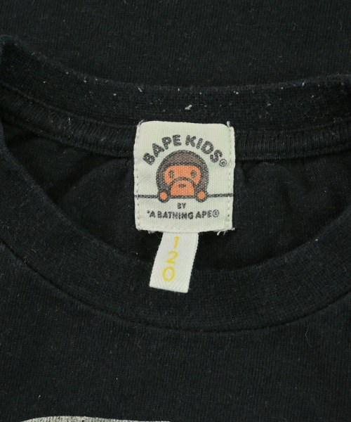 BAPE KIDS（ベイプキッズ）Tシャツ・カットソー 黒 サイズ:120(7T-8T) キッズ/2200709701125