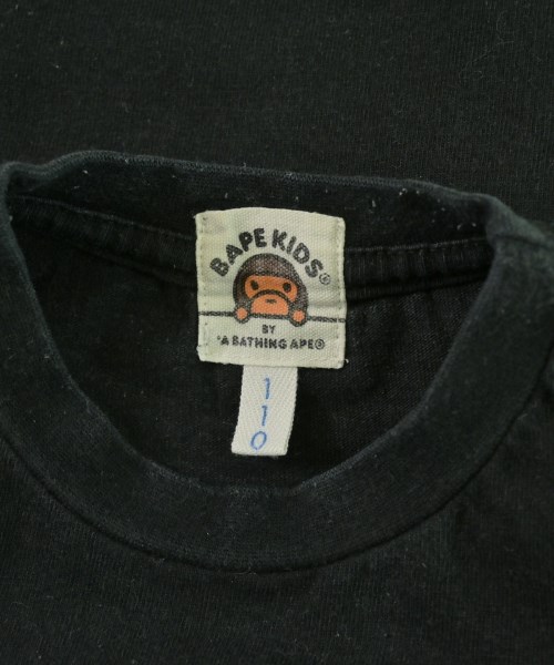 BAPE KIDS（ベイプキッズ）Tシャツ・カットソー 黒 サイズ:110(5T-6T) キッズ/2200709701132