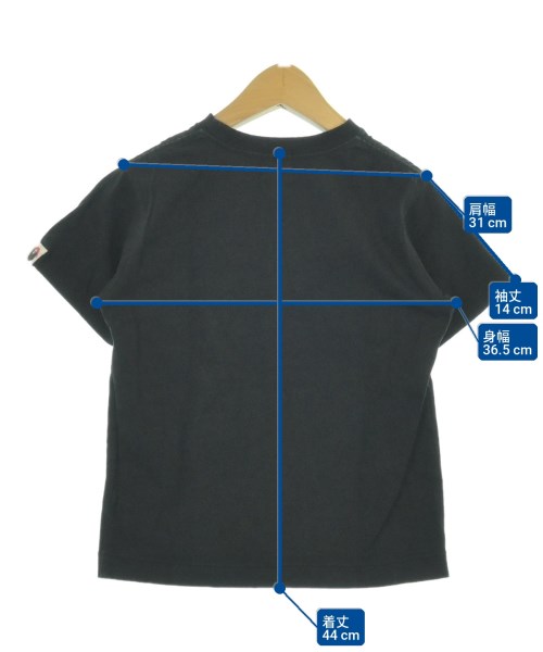 BAPE KIDS（ベイプキッズ）Tシャツ・カットソー 黒 サイズ:110(5T-6T) キッズ/2200709701149