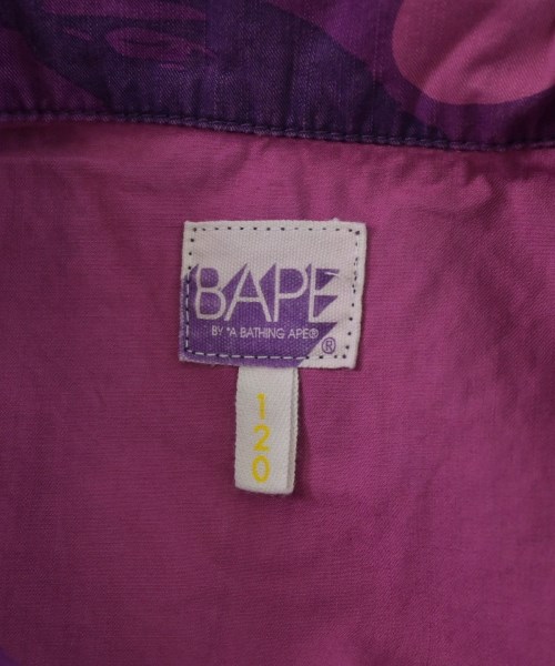 BAPE KIDS（ベイプキッズ）シャツ 紫 サイズ:120(7T-8T) キッズ/2200687457151