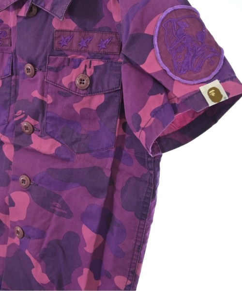BAPE KIDS（ベイプキッズ）シャツ 紫 サイズ:120(7T-8T) キッズ/2200687457151