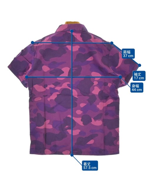 BAPE KIDS（ベイプキッズ）シャツ 紫 サイズ:120(7T-8T) キッズ/2200687457151