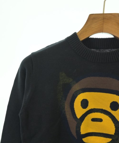 BAPE KIDS（ベイプキッズ）ニット 黒 サイズ:-(130cm位) キッズ/2200691651231