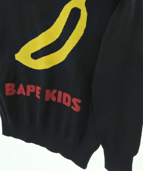 BAPE KIDS（ベイプキッズ）ニット 黒 サイズ:-(130cm位) キッズ/2200691651231