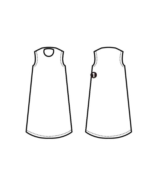 NORO（ノロ）ワンピース（その他） 白 サイズ:90(24M) キッズ/2200641103018