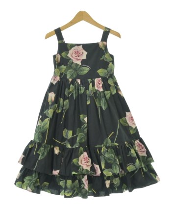 Dolce&gabbana ドルチェ&ガッバーナ　キッズワンピース　お花 DOLCE&GABBANA（ドルチェアンドガッバーナ）ワンピース（その他） 黒