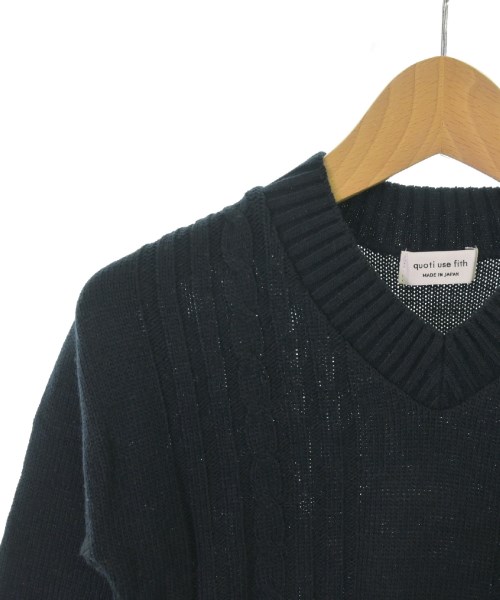 quoti use fith（クゥオティ　ユース　フィス）ニット 紺 サイズ:100(3T-4T) キッズ/2200452103023