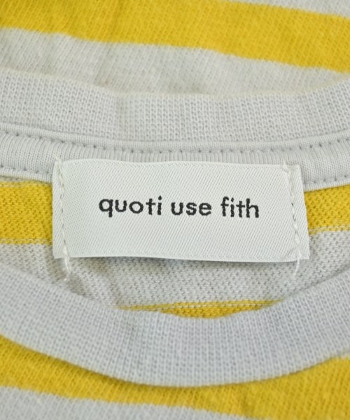 quoti use fith（クゥオティ　ユース　フィス）Tシャツ・カットソー 黄 サイズ:S(100cm位) キッズ/2200698803244