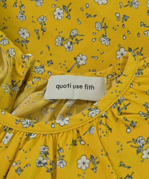 quoti use fith（クゥオティ　ユース　フィス）ワンピース（その他） 黄 サイズ:130(9T-10T) キッズ/2200663203178