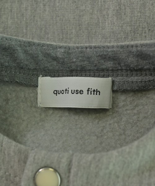 quoti use fith（クゥオティ　ユース　フィス）スウェット グレー サイズ:BS(~60cm位) キッズ/2200682326179