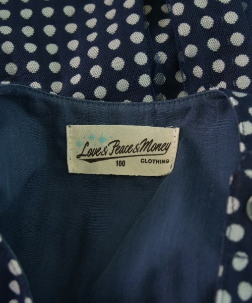 Love&Peace&money（ラブアンドピースアンドマネー）ワンピース（その他） 紺 サイズ:100(3T-4T) キッズ/2200647773024