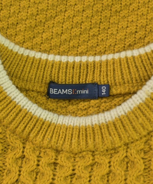 BEAMS mini（ビームスミニ）ニット 黄 サイズ:140(11T-12T) キッズ/2200692693032