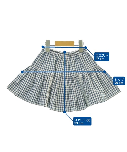 Au Clair De La Lune（オークレールドゥラリュンヌ）スカート（その他） 紺 サイズ:M(120cm位) キッズ/2200658543159