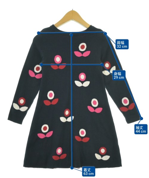 jacadi（ジャカディ）ワンピース（その他） 紺 サイズ:116(7T-8T) キッズ/2200671983116