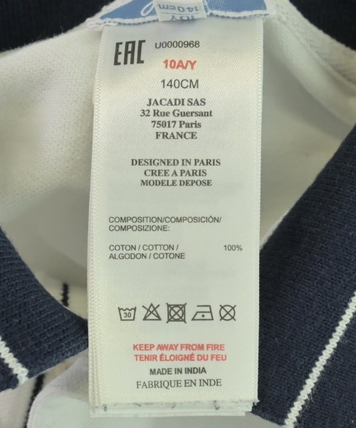 jacadi（ジャカディ）Tシャツ・カットソー 白 サイズ:140(11T-12T) キッズ/2200690949148