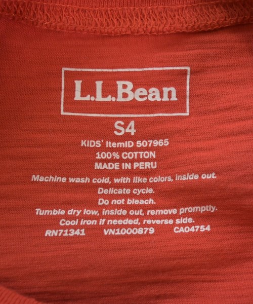 L.L.Bean（エルエルビーン）Tシャツ・カットソー 赤 サイズ:100(3T-4T) キッズ/2200615395135