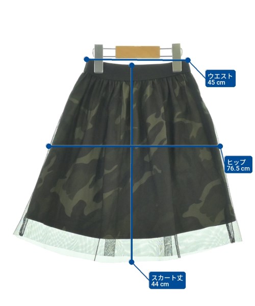 swap meet market（スワップミートマーケット）スカート（その他） 黒 サイズ:110(5T-6T) キッズ/2200698803275
